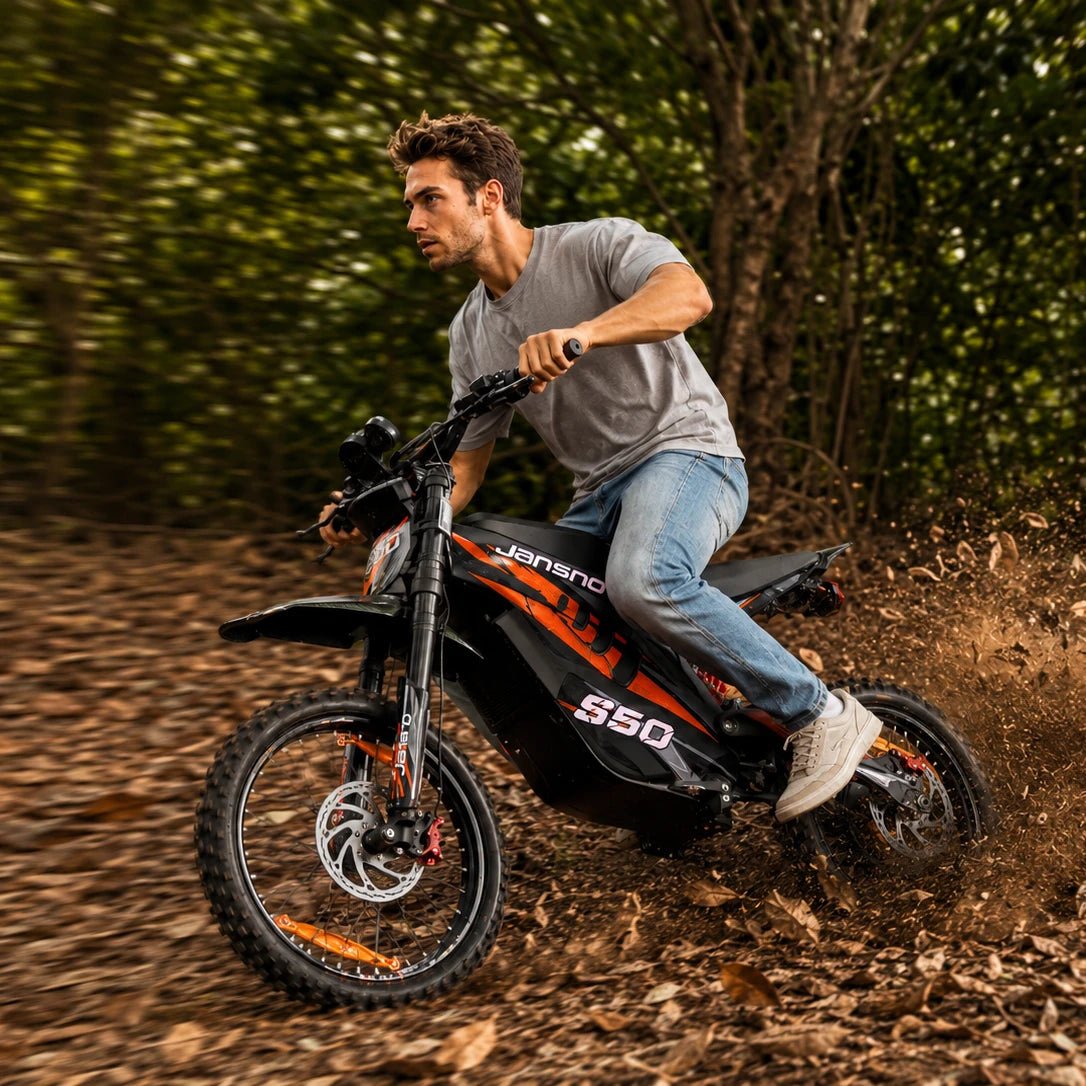 Jansno S50 4000W Electric Dirt Bike | 72V 30Ah - Jansno Ebike US