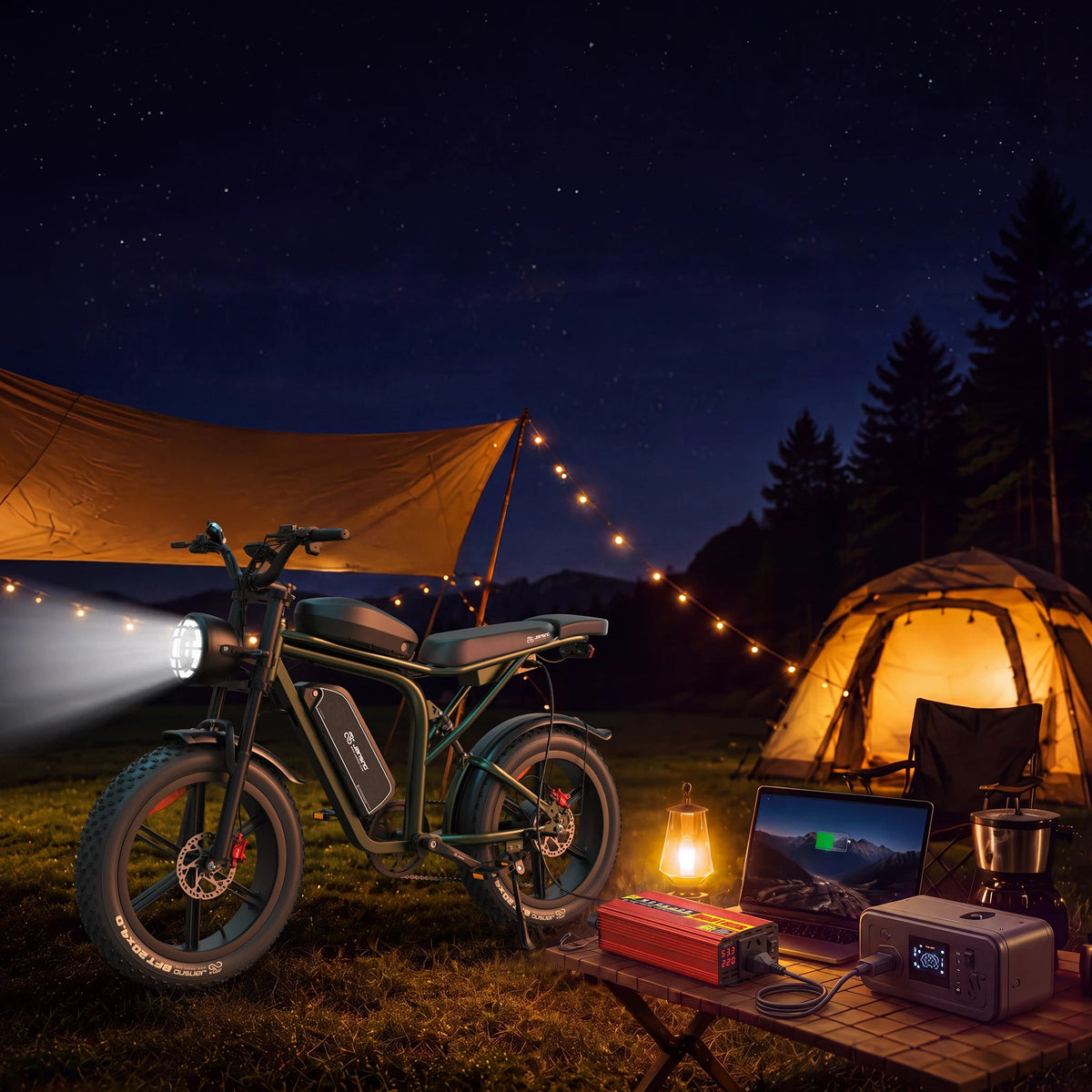 Jansno X80 Pro Long Range Fat Tire Electric Bike with Dual Battery - Jansno Ebike US