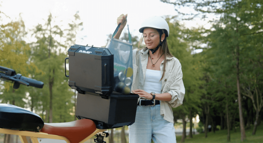 Jansno X70 Fat tire ebike with Rear Cargo Box-Delivery Rider friendly