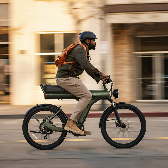 JANSNO X90 Commute Electric Bike, 48v 14Ah up to 60km range