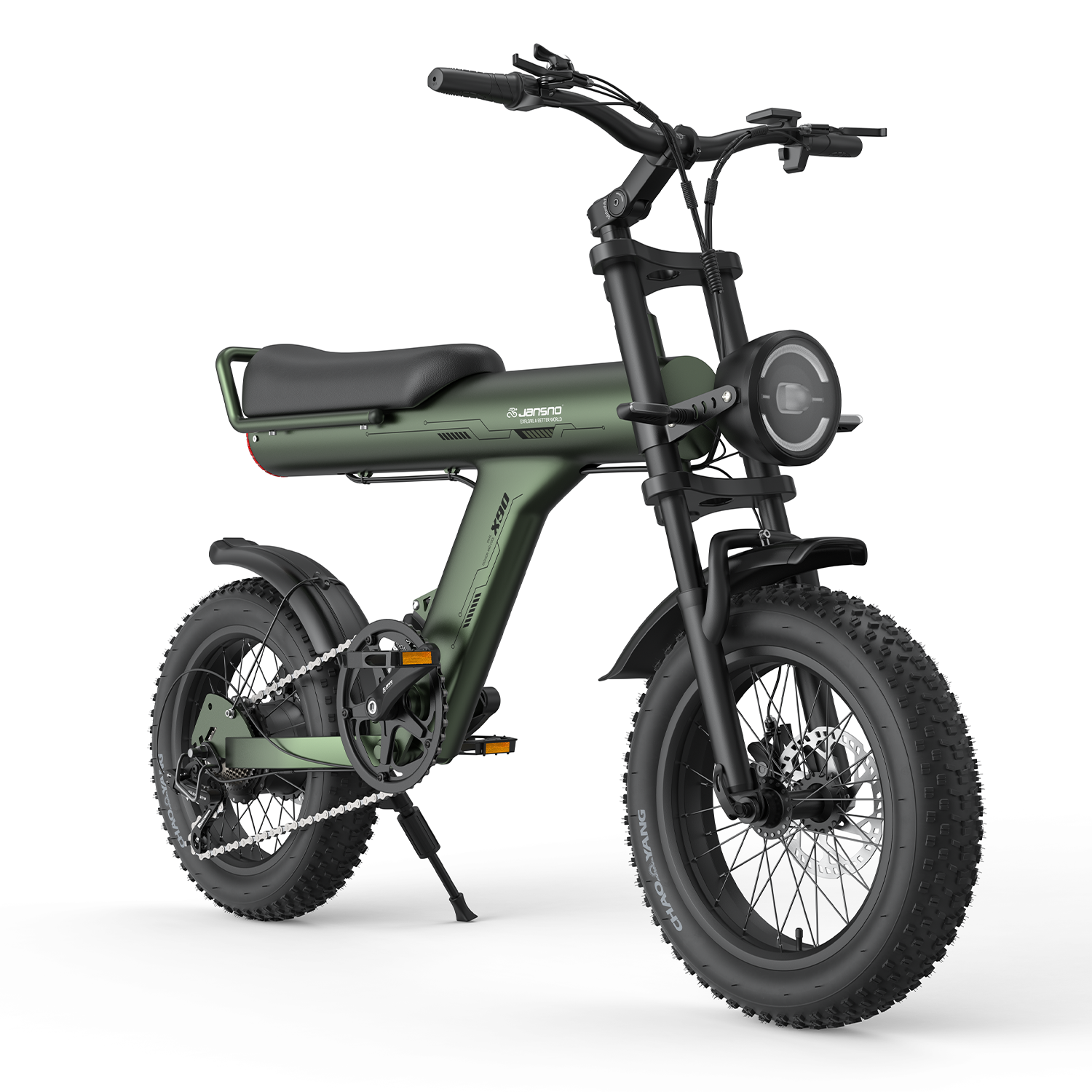 Jansno X90 Commute Electric Bike, 14Ah electric bike offers up to 45km range
