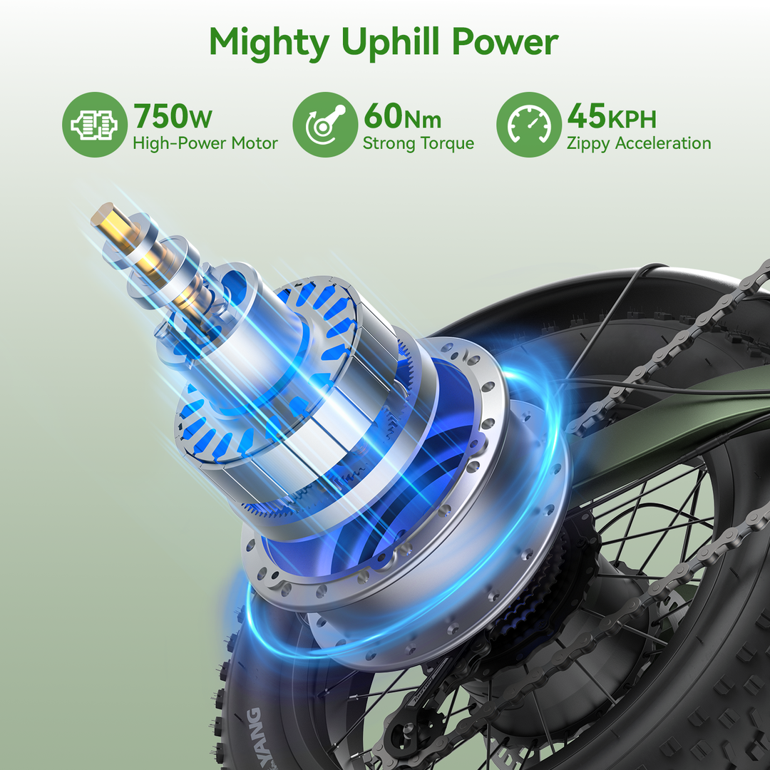 Jansno X90 Commute Electric Bike, 14Ah electric bike offers up to 45km range