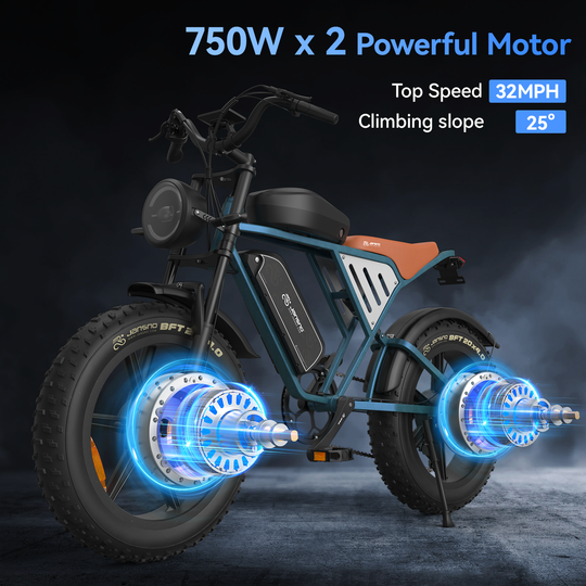 Jansno X70 PRO Electric Bike – Dual Motor, Up to 52 km/h, 120 km Long Range