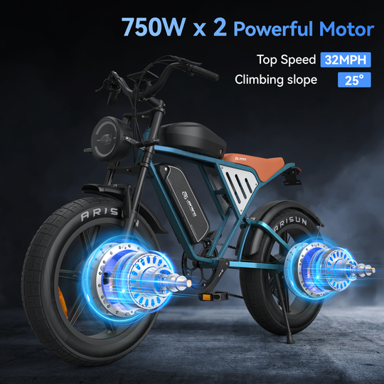 Jansno X70 PRO Electric Bike – Dual Motor, Up to 52 km/h, 120 km Long Range