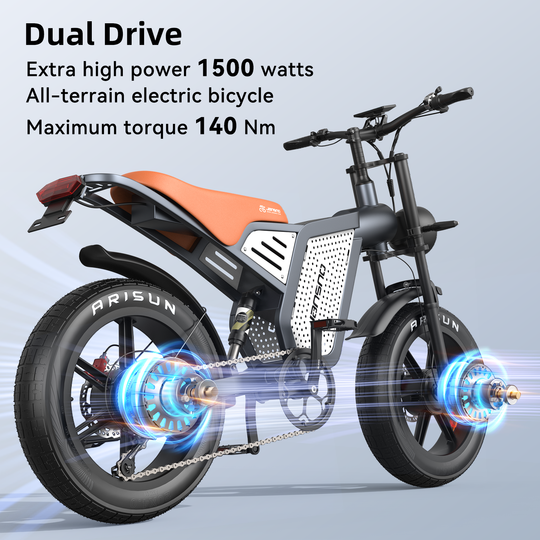 JANSNO X60 Electric Bike Dual Motor, The Top Choice for Outdoor Cycling