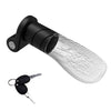 The half-twist throttle with lock and comes with 2 keys.