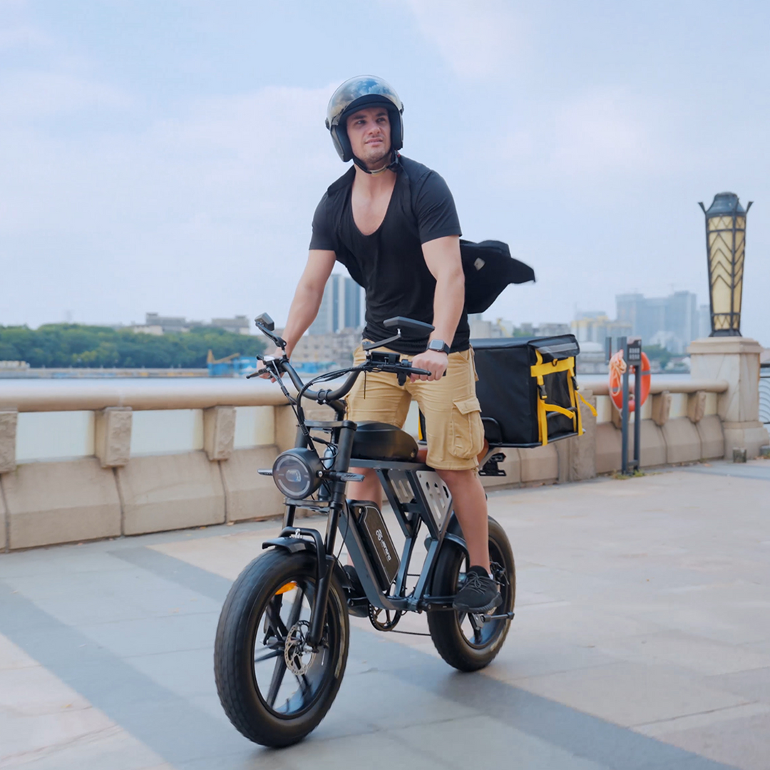 JANSNO X70 Off Road Electric Bike for Adults, 48V 34Ah Dual Battery, 750W Powerful Motor