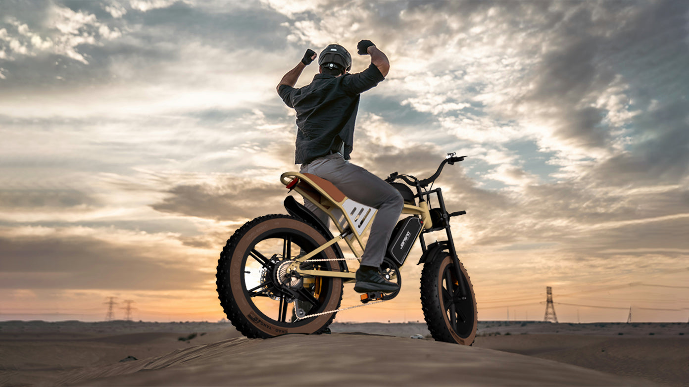 Mountain bike desert riding is also cool