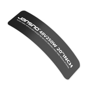 jansno 48v250w 20inch motor sticker