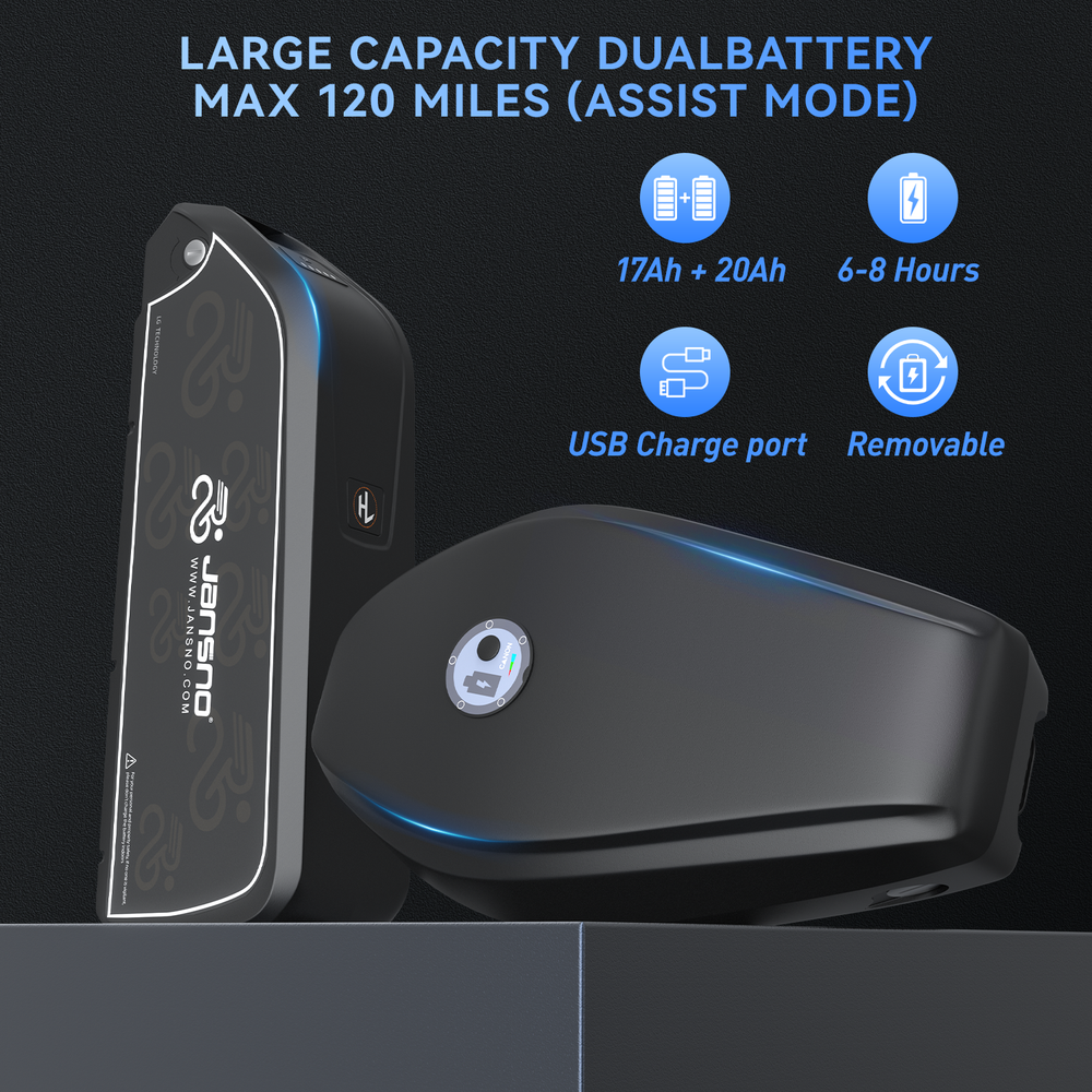 Jansno X70 PRO Electric Bike – Dual Motor, Up to 52 km/h, 120 km Long Range