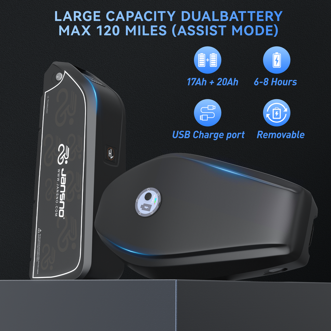 Jansno X70 PRO Electric Bike – Dual Motor, Up to 52 km/h, 120 km Long Range