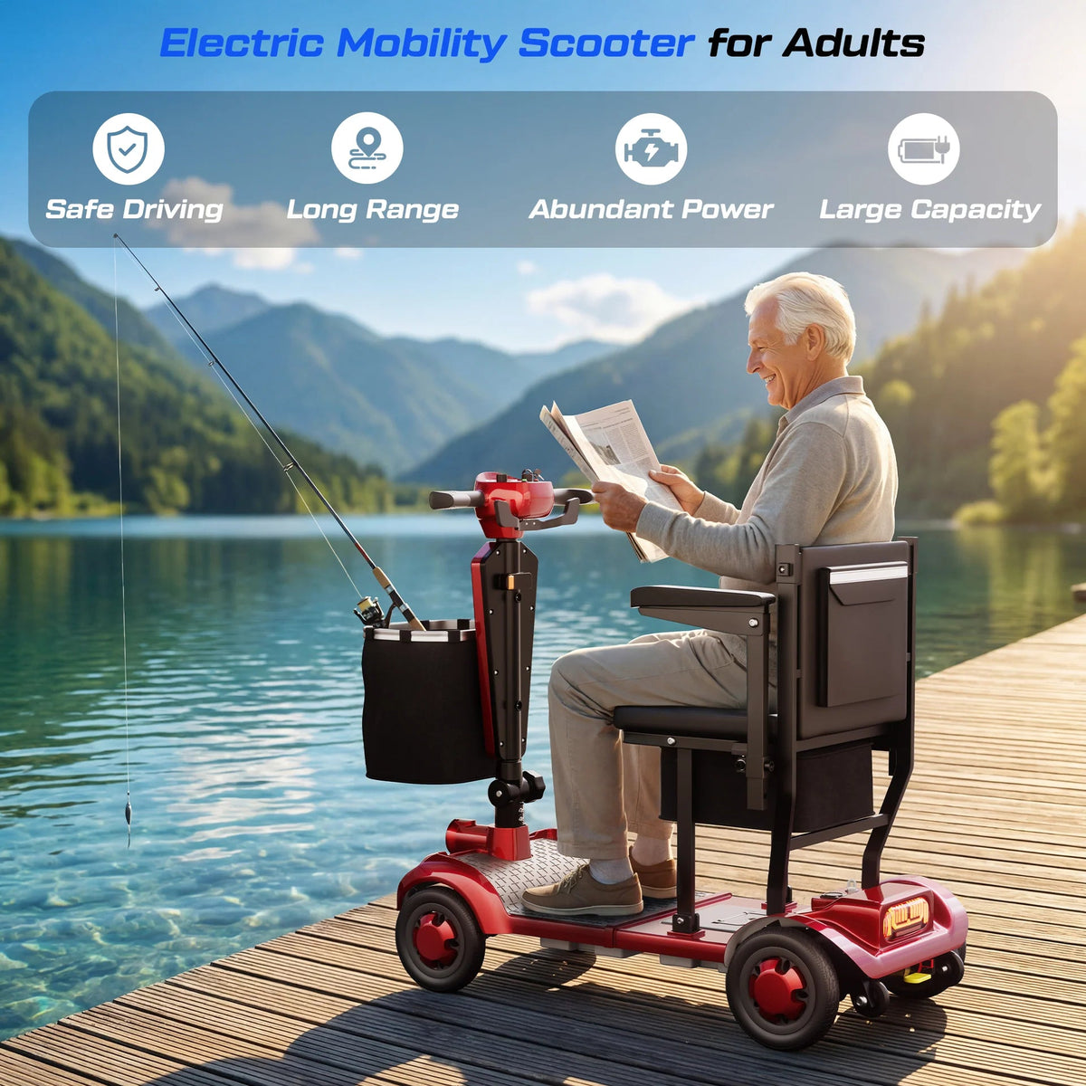 Fiysno F1 Mobility Scooter - Jansno Ebike US