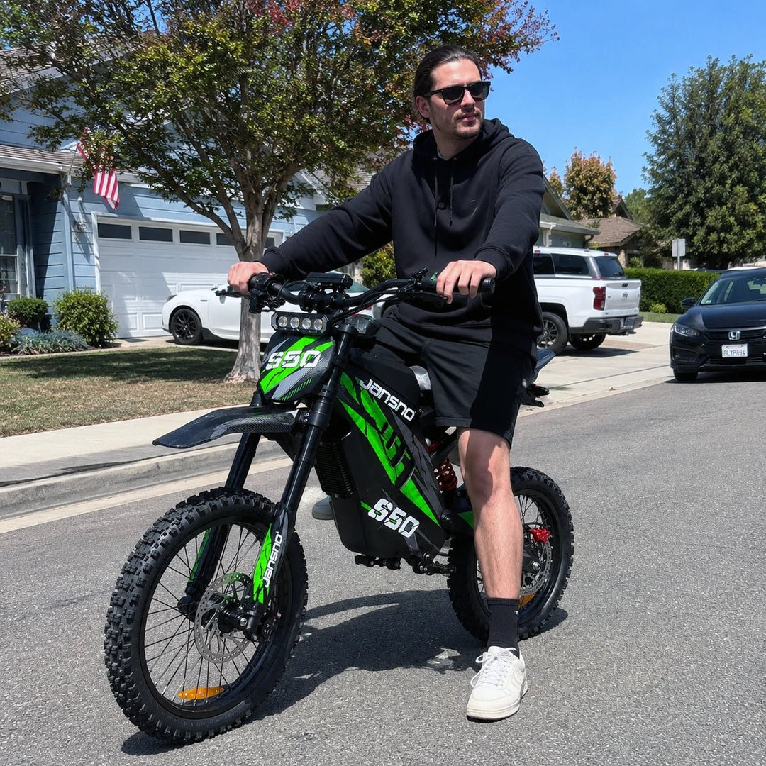 Jansno S50 4000W Electric Dirt Bike | 72V 30Ah - Jansno Ebike US