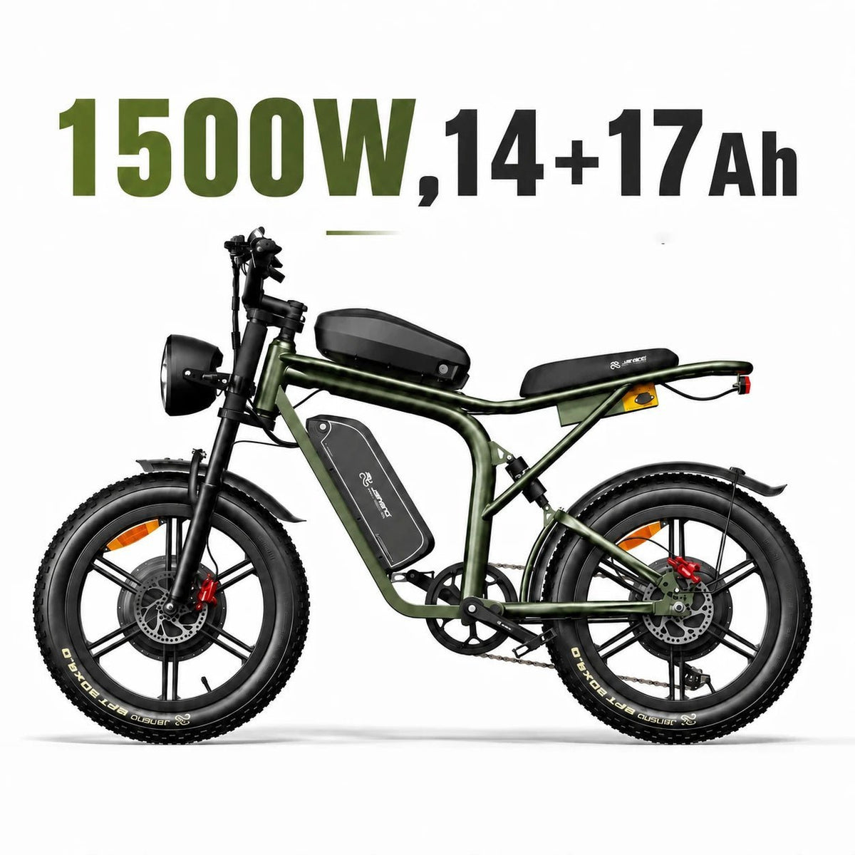 Jansno X80 Max 1500W Dual Motor Fat Tire Electric Bike - Jansno Ebike US