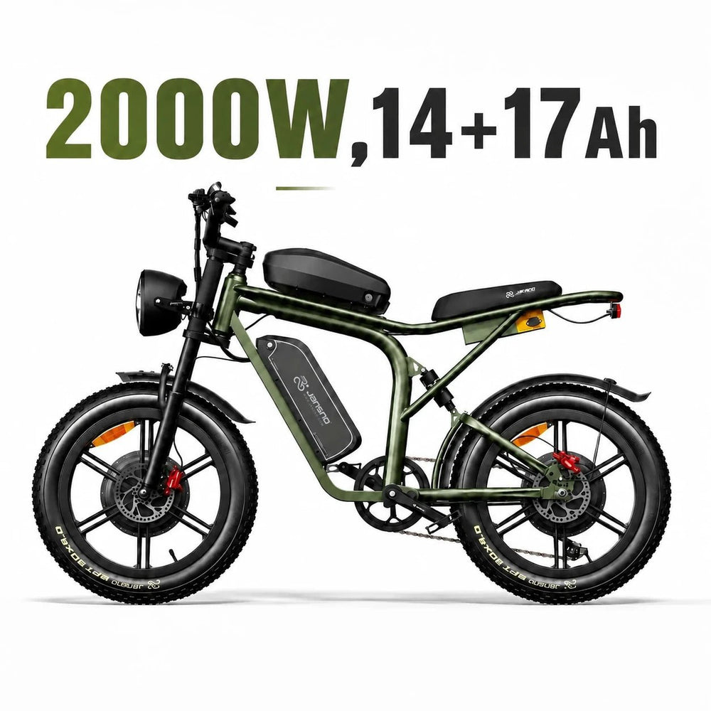 Jansno X80 Max 2000W Dual Motor Fat Tire Electric Bike - Jansno Ebike US